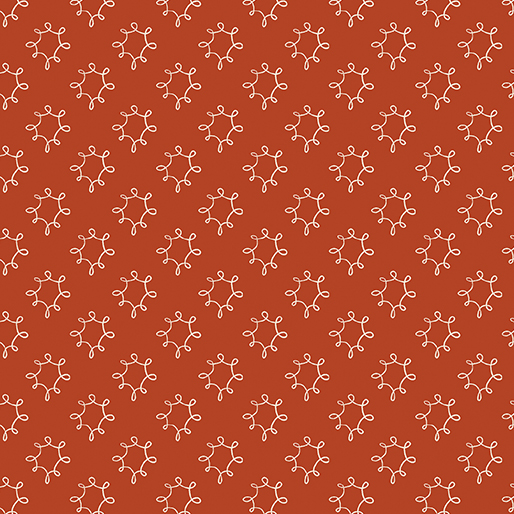 Wishflower By Rachel Rossi Designs For Benartex - Digitally Printed - Dark Orange