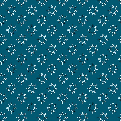 Wishflower By Rachel Rossi Designs For Benartex - Digitally Printed - Dark Blue