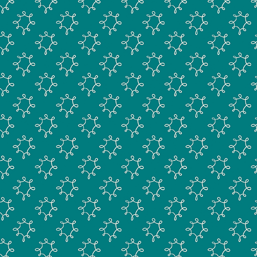 Wishflower By Rachel Rossi Designs For Benartex - Digitally Printed - Dark Teal