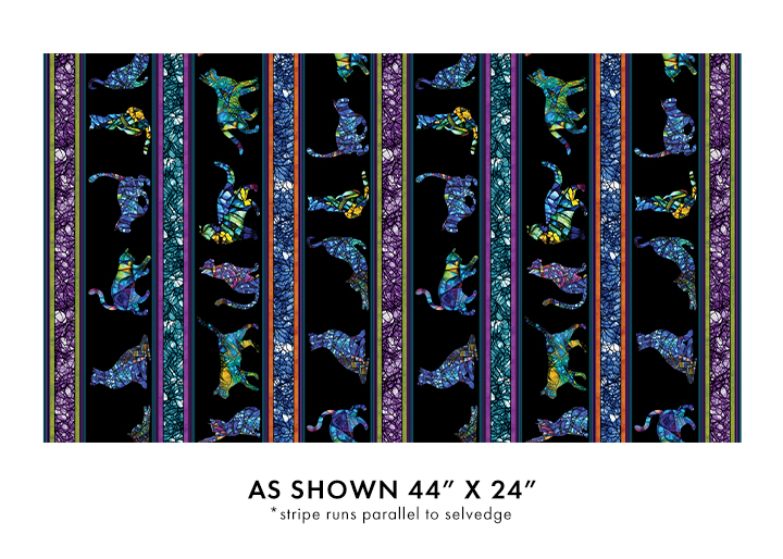Cat Artistry By Peggy Collins For Benartex - Digitally Printed - Multi
