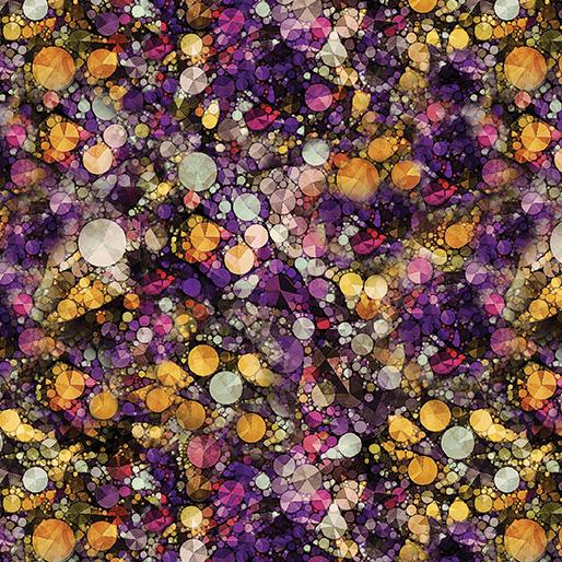 Cat Artistry By Peggy Collins For Benartex - Digitally Printed - Purple/Multi