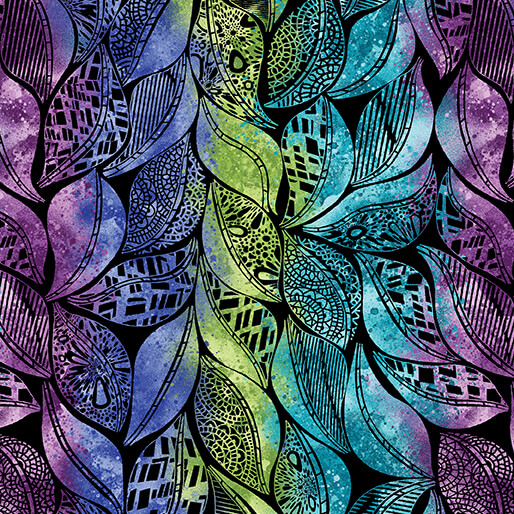 Go With The Flow By Ann Lauer For Benartex - Black/Multi