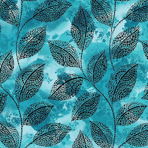 Go With The Flow By Ann Lauer For Benartex - Turquoise