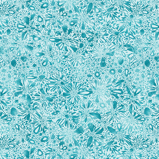 Go With The Flow By Ann Lauer For Benartex - Medium Turquoise