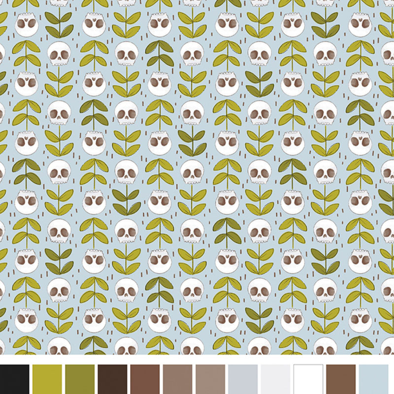 Spellbound By Marin Sutton For Benartex - Digitally Printed - Blue Spellbound By Marin Sutton For Benartex - Digitally Printed - Blue