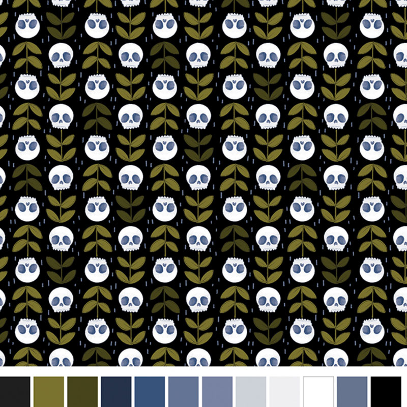 Spellbound By Marin Sutton For Benartex - Digitally Printed - Black Spellbound By Marin Sutton For Benartex - Digitally Printed - Black