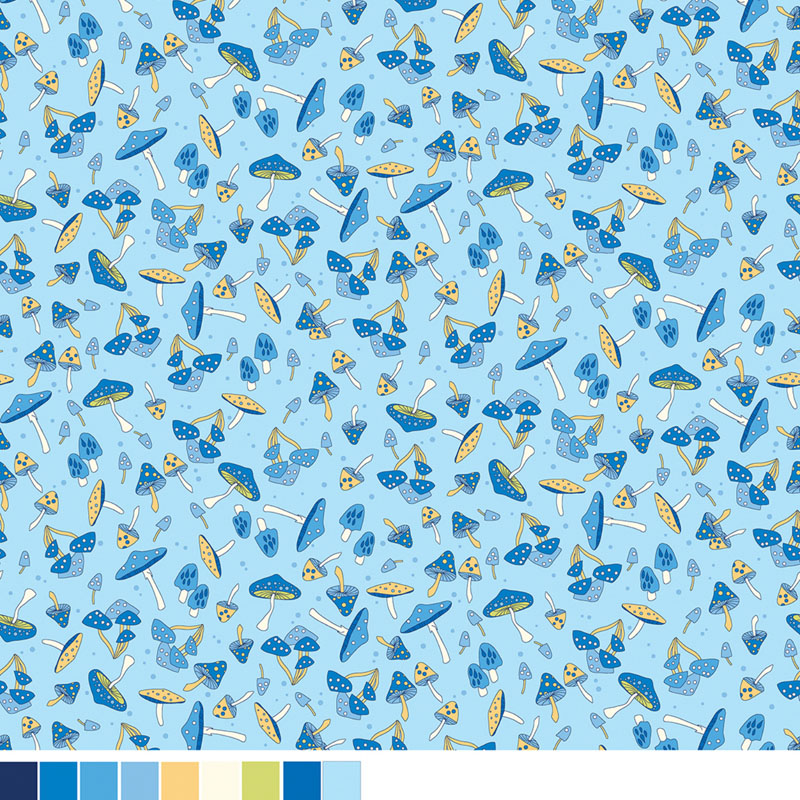 Tiny Secrets By Pat Sloan For Benartex - Sky