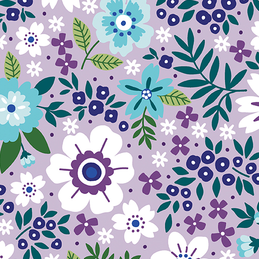 Seaside Garden By Contempo Studio For Benartex - Lavender