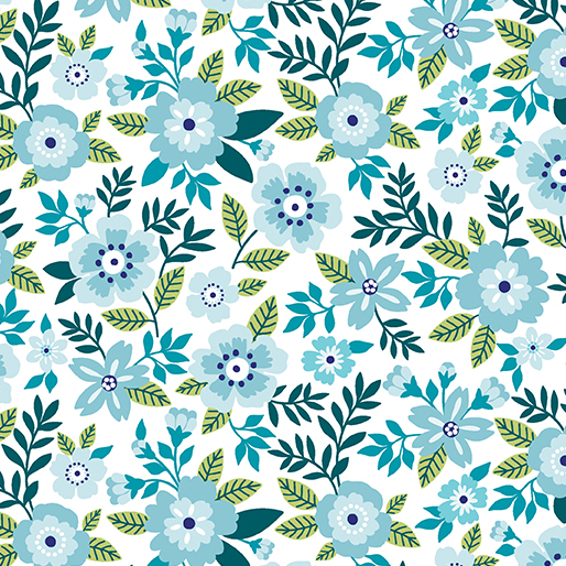 Seaside Garden By Contempo Studio For Benartex - Aquamarine