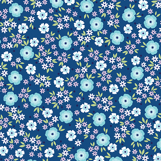 Seaside Garden By Contempo Studio For Benartex - Cobalt