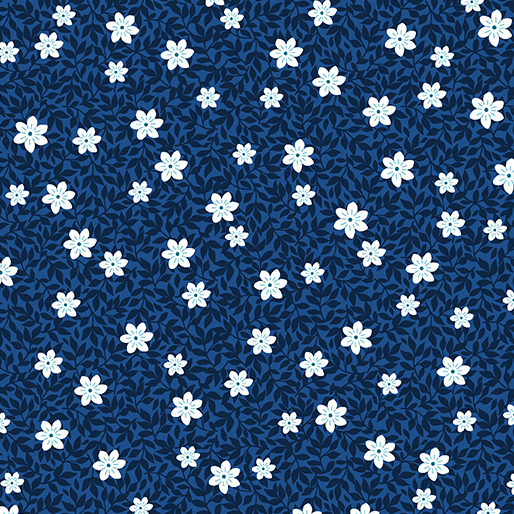 Seaside Garden By Contempo Studio For Benartex - Cobalt