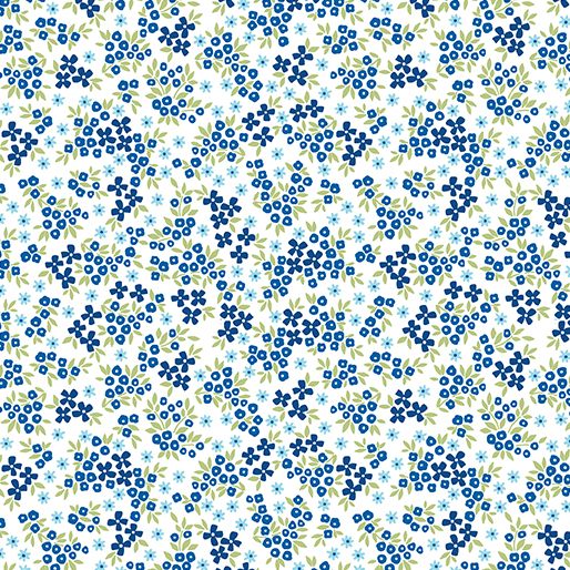 Seaside Garden By Contempo Studio For Benartex - Cobalt