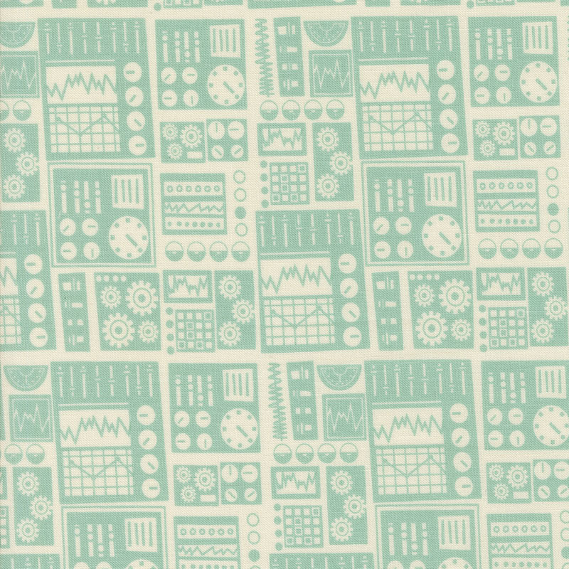 321 Blast Off By Stacy Iest Hsu For Moda - Blue Nebula