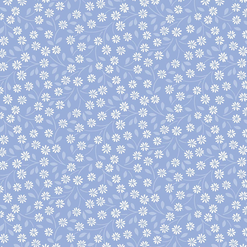 Forever Blooms By Cassandra Connolly By Lewis & Irene - Interlaced Blossoms - Blue