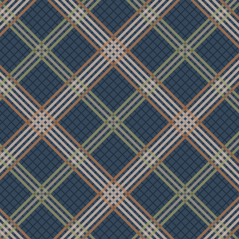 Loch Lewis Flannel By Lewis & Irene - Loch Lewis Blue Check