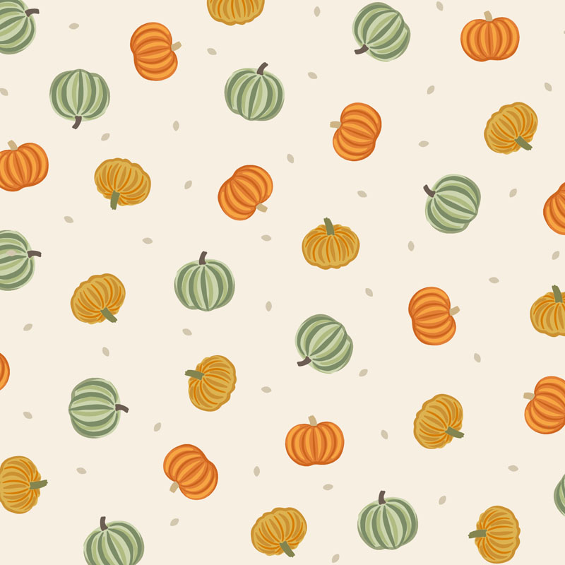 Small Things - Snuggle Season By Lewis & Irene - Pumpkins On Cream