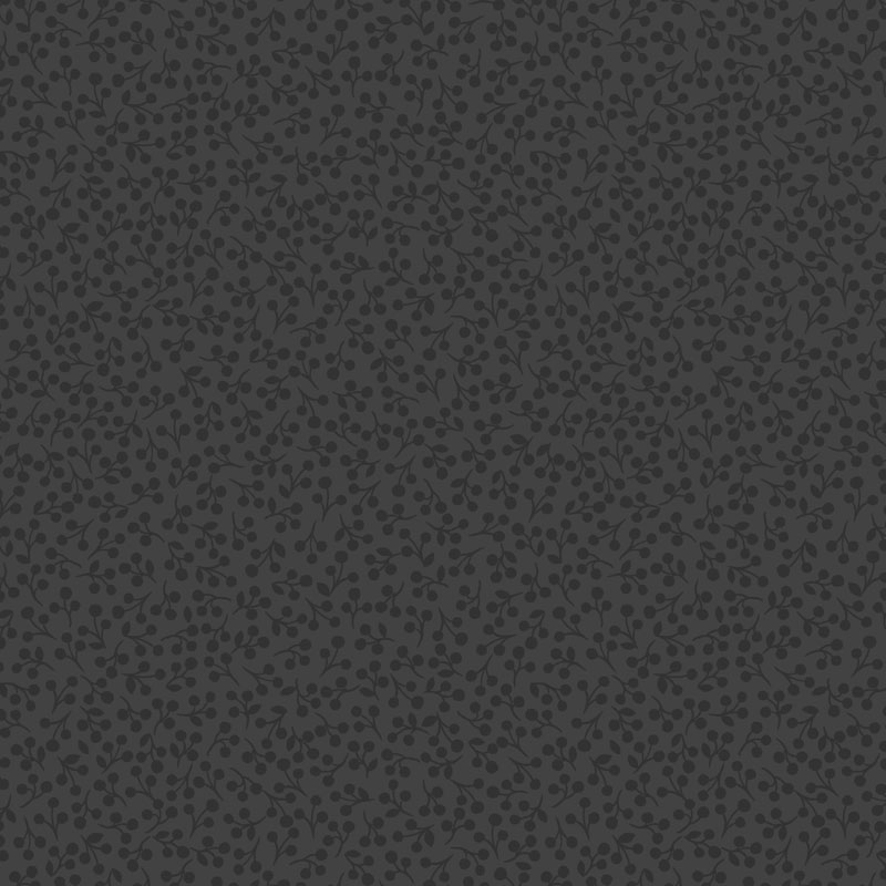 Vivid Vines Aw25 By Lewis & Irene - Charcoal Grey