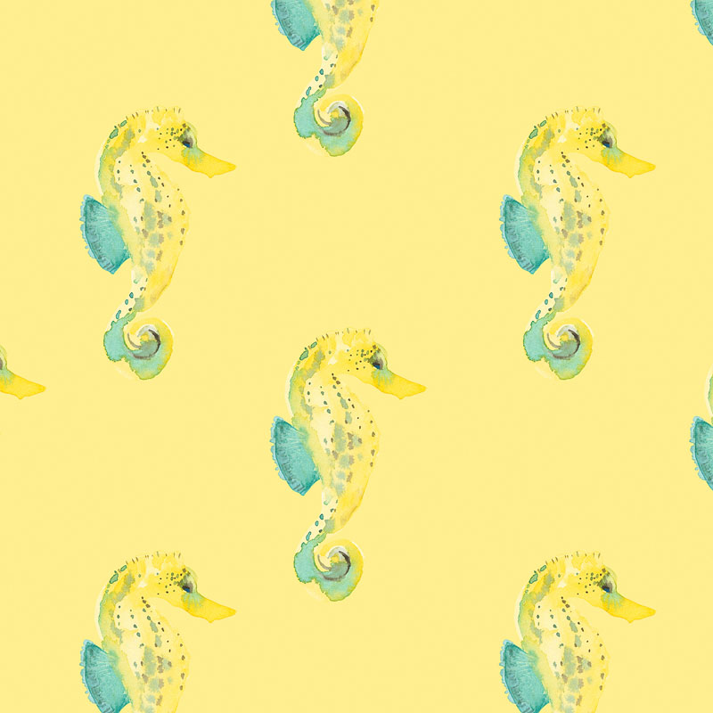 Under The Sea By Wee Blue Bell For Lewis & Irene - Seahorses - Sunbeam