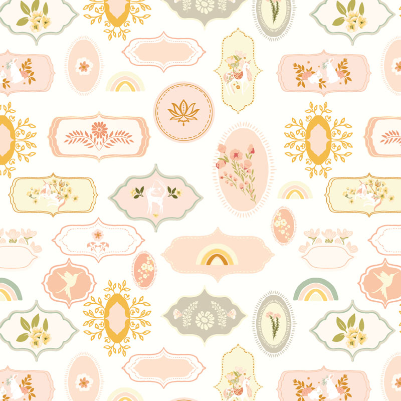 Unicorn Dreams By Ginger Deverell For Poppie Cotton - White