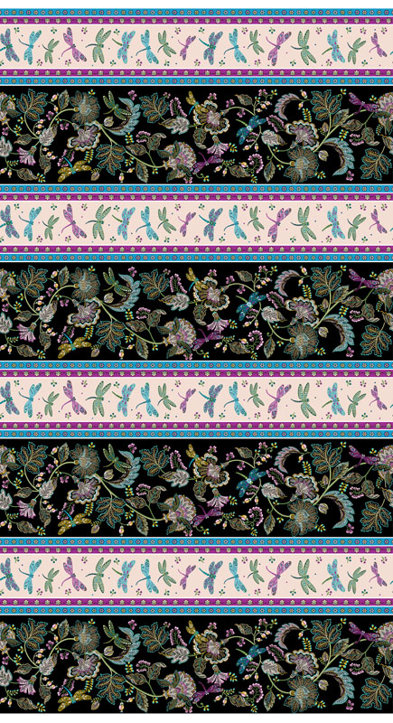 Jacobean Garden By Kanvas Studio For Benartex Digitally Printed - Multi