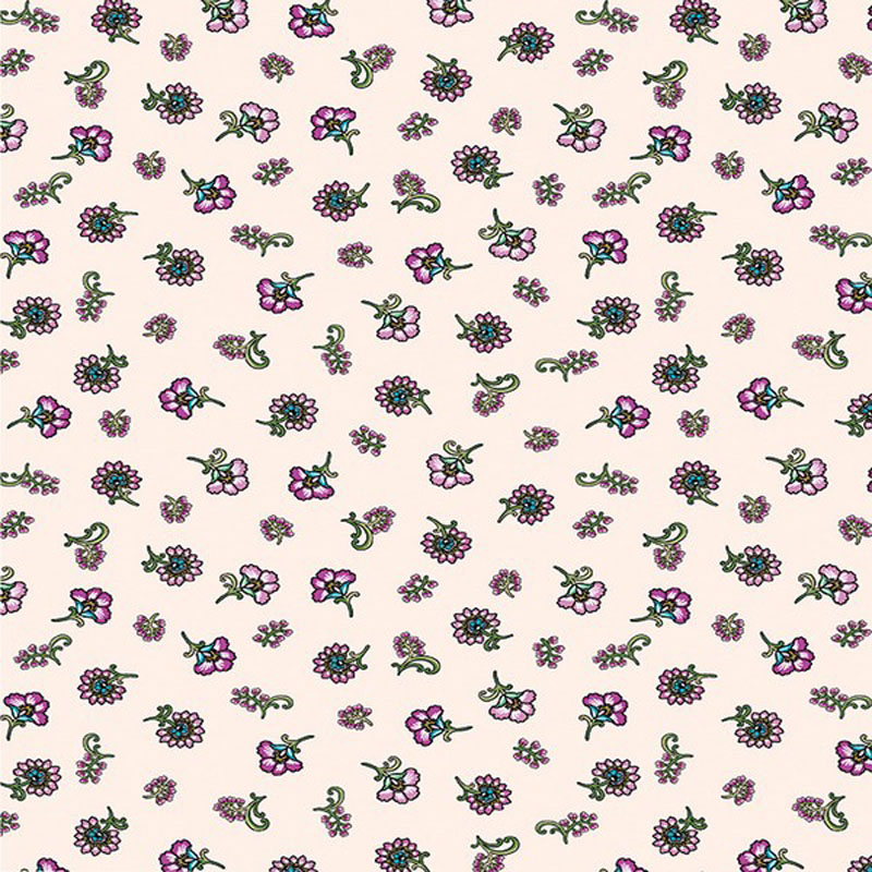 Jacobean Garden By Kanvas Studio For Benartex Digitally Printed - Cream
