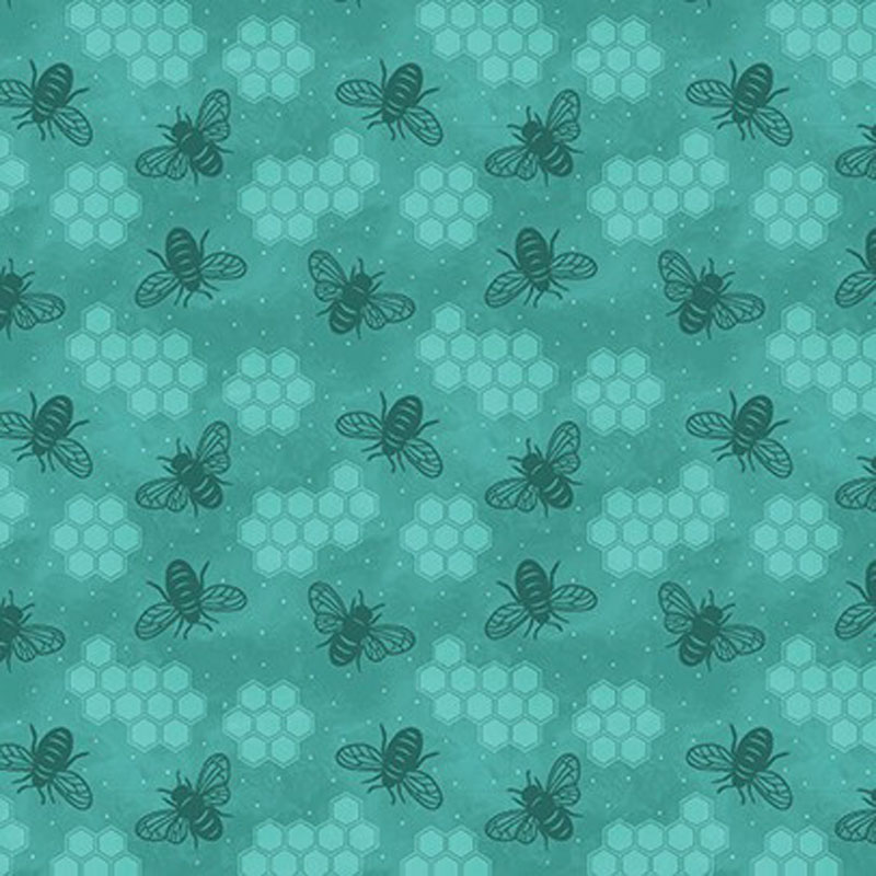 Veronica\'s Garden By Kanvas Studio For Benartex Digitally Printed - Teal