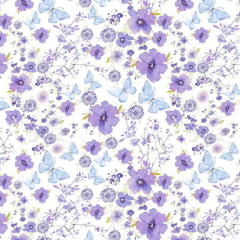 Beau Allium By Michael Miller - Lavender Drift - Cream