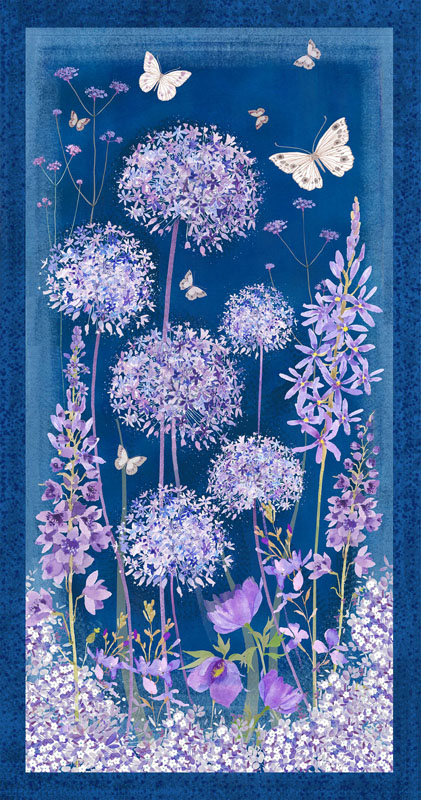 Beau Allium By Michael Miller - Beau Allium Panel-24" Repeat - Classic