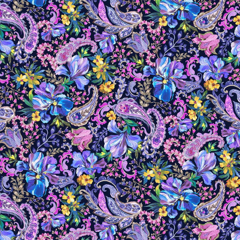 Brush Of Iris By Michael Miller - Fields Of Affection - Ink