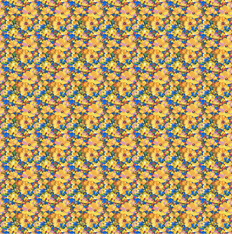 Brush Of Iris By Michael Miller - Hearts In Bloom - Marigold