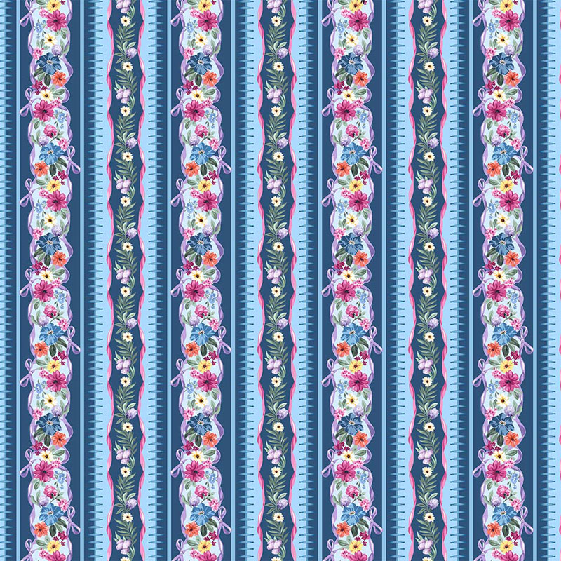 Bohemian Lane By Michael Miller - Bohemian Lane Stripe - Water