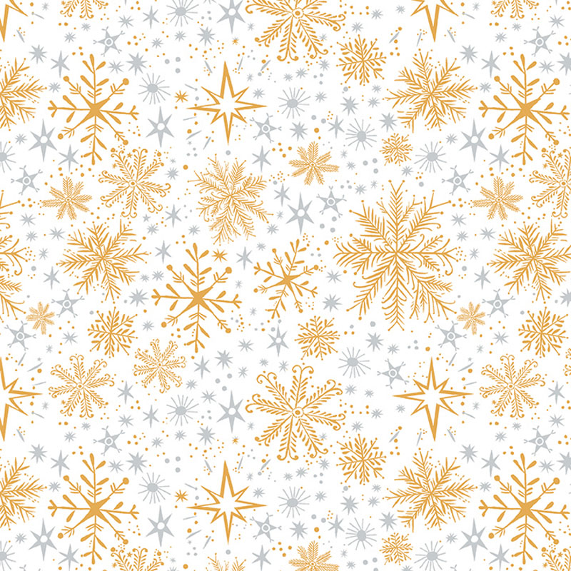 Magical Season By Katie Daisy For Benartex - Pearlescent - White/Gold