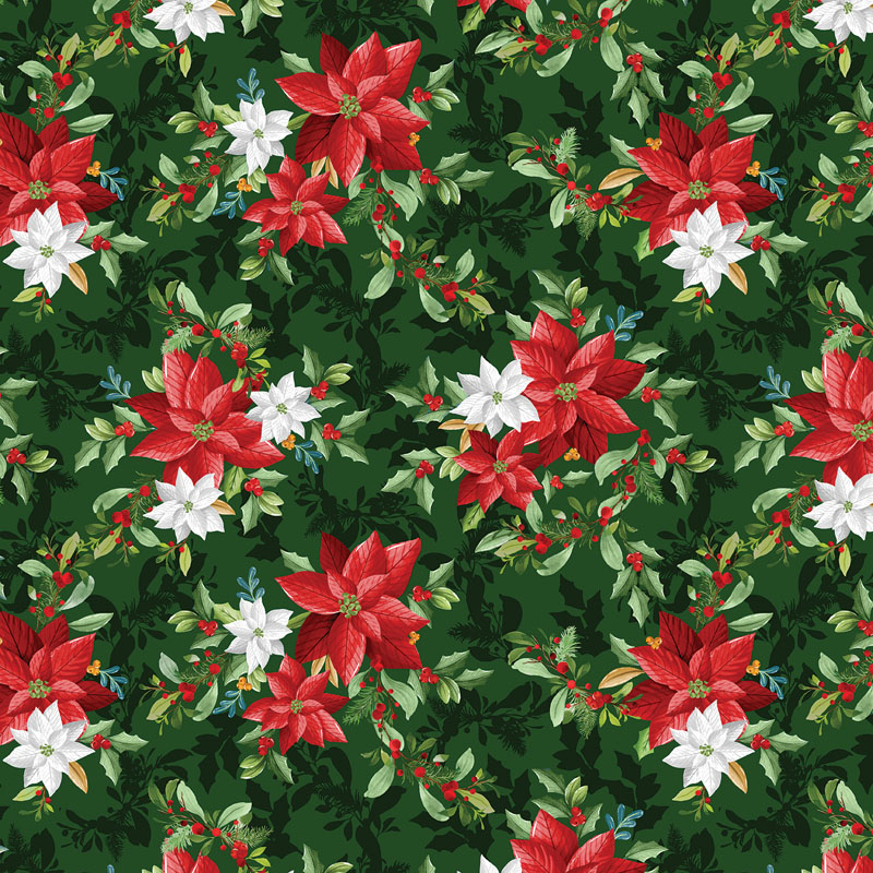 Heartland Holiday By Kanvas Studio For Benartex - Digitally Printed - Green