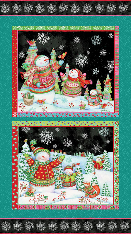 Snow Joy By Contempo Studio For Benartex - Panel - Digitally Printed - Multi